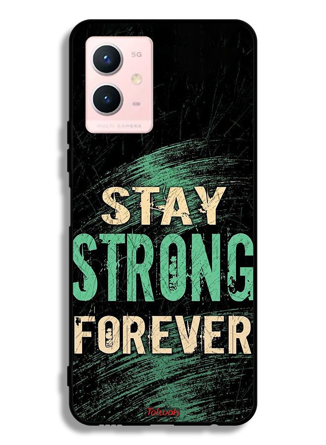 Tolwak Vivo Y33s 5G Protective Case Cover Stay Strong Forever - Image 2