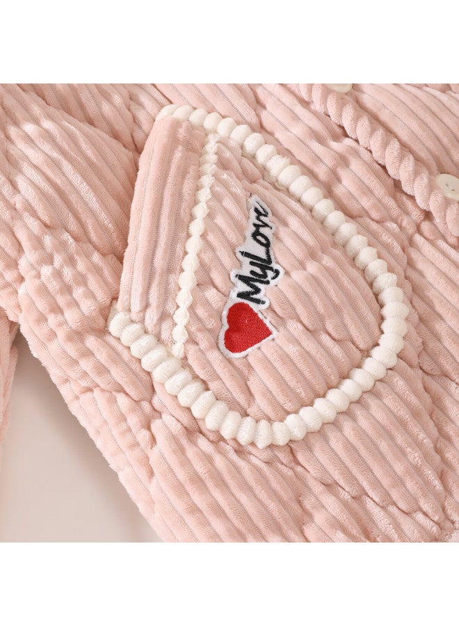 Zisehy Zisehuayu [fleece-lined And Thickened] Women's Pajamas For Autumn And Winter, Quilted Coral Fleece Loungewear, Suitable For Outdoor Wear, Pink, Size L - Image 3