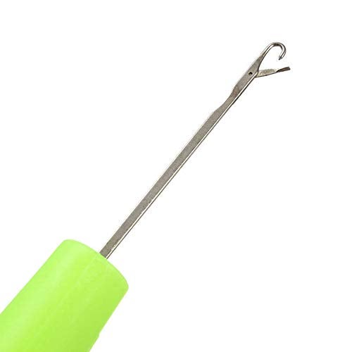 Gircss 2Pcs Latch Hook Tool, Latch Hook Crochet Needle for Micro Braids, Hair Extension, Feather and Carpet - Image 4