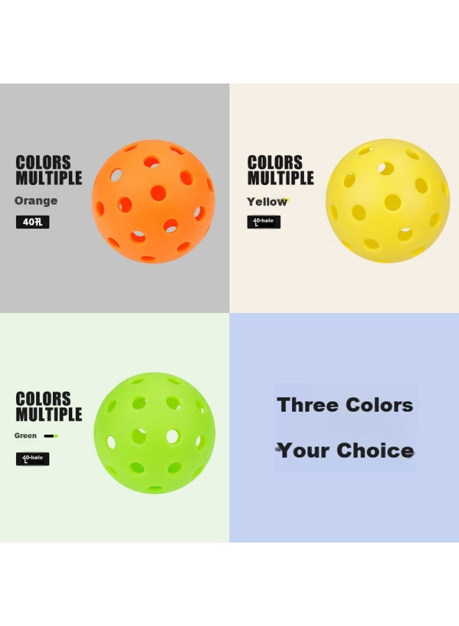 Weishidun Peak Ball, Professional Compeion Indoor And Outdoor Rotomolded Ball, 40 Holes, Sports Equipment, Three Colors, Pack Of 3 - Image 2