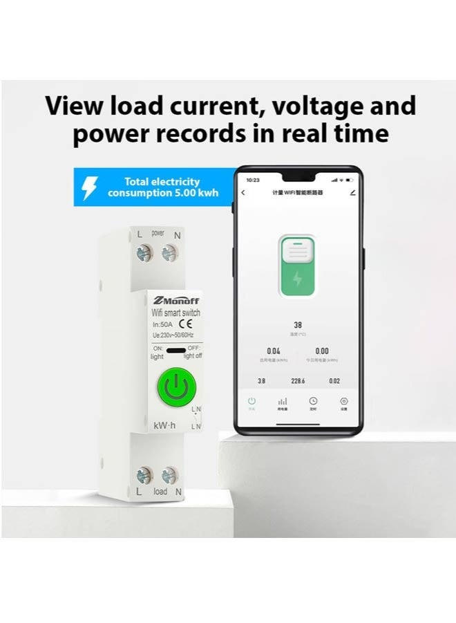 Circuit Breakers,Smart Circuit Breaker, WiFi Remote Control, Tuya APP Monitoring, Leakage Protection, For Smart Home Safety - Image 5