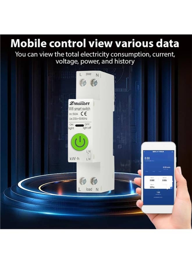 Circuit Breakers,Smart Circuit Breaker, WiFi Remote Control, Tuya APP Monitoring, Leakage Protection, For Smart Home Safety - Image 4