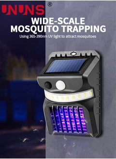 UNUNS LED Solar Flood Light,2-In-1 Solar Powered Mosquito Zapper With UV Light,Wall Mounted Garden Wall Lights With 3 Modes And Motion Sensor For Tree,Yard,Patio  - Image 3