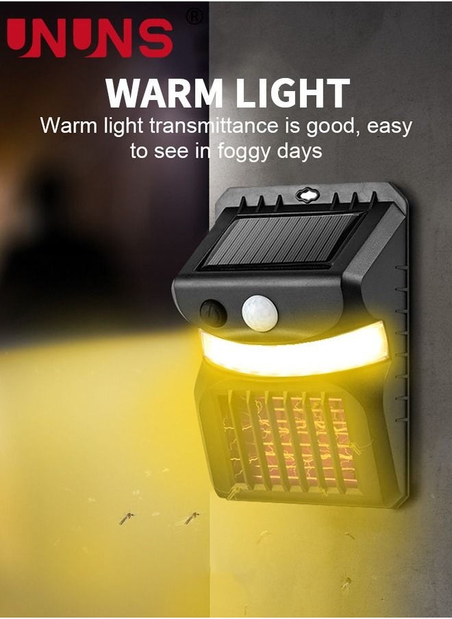 UNUNS LED Solar Flood Light,2-In-1 Solar Powered Mosquito Zapper With UV Light,Wall Mounted Garden Wall Lights With 3 Modes And Motion Sensor For Tree,Yard,Patio  - Image 4