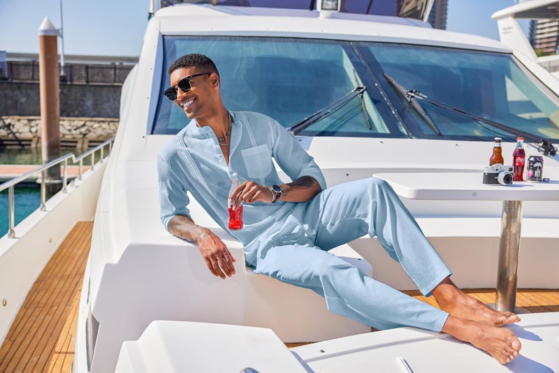COOFANDY Men's 2 Piece Cotton Linen Sets Casual Long Sleeve Henley Shirts Yoga Pants Set Beach Cuban Outfits - Image 2