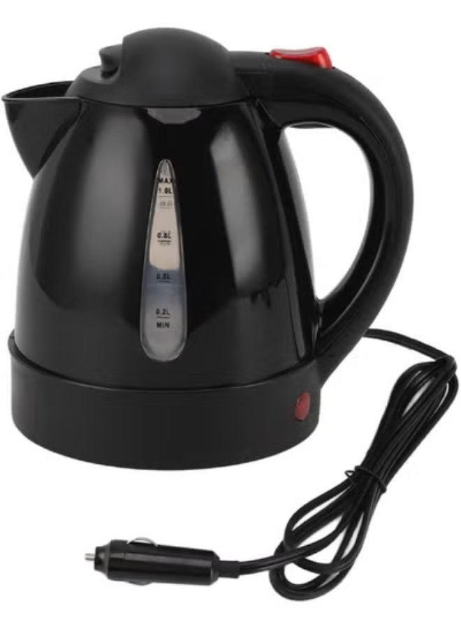 COYO Car Kettle Water Boiler, 1L Travel Electric Kettle with Auto Shut Off, Portable Car Heating Cup, Stainless Steel Car Kettle Boiler, Heater Cup for Car Camping, Road Trip - Image 1