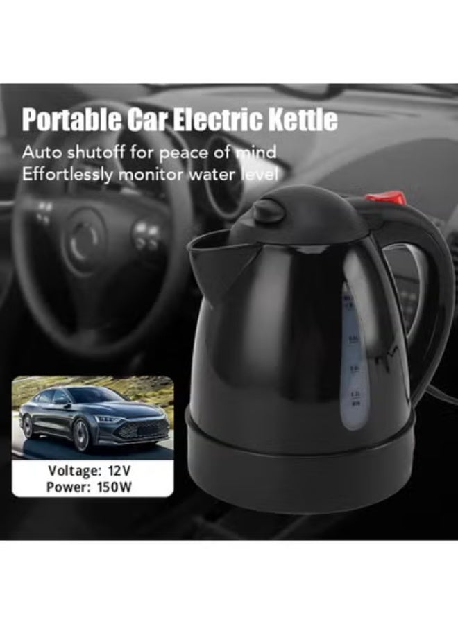 COYO Car Kettle Water Boiler, 1L Travel Electric Kettle with Auto Shut Off, Portable Car Heating Cup, Stainless Steel Car Kettle Boiler, Heater Cup for Car Camping, Road Trip - Image 4