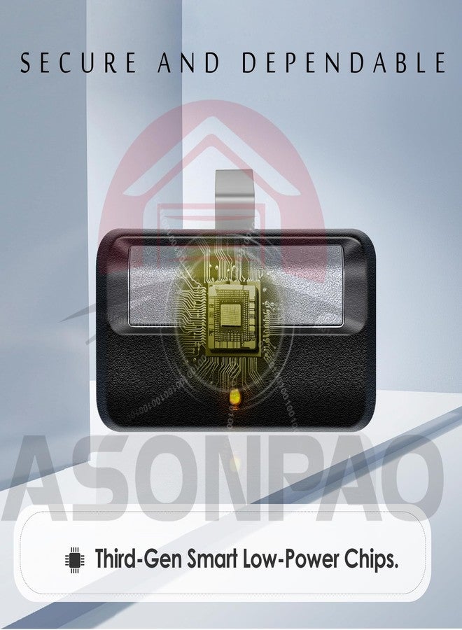 ASONPAO جهاز تحكم عن بعد ASONPAO Alisontech 891LM مخصص فقط لزر التعلم الأصفر الخاص بـ Liftmaster Garage Door Opener Security+ 2.0 myQ (عبوة من قطعتين) - Image 4