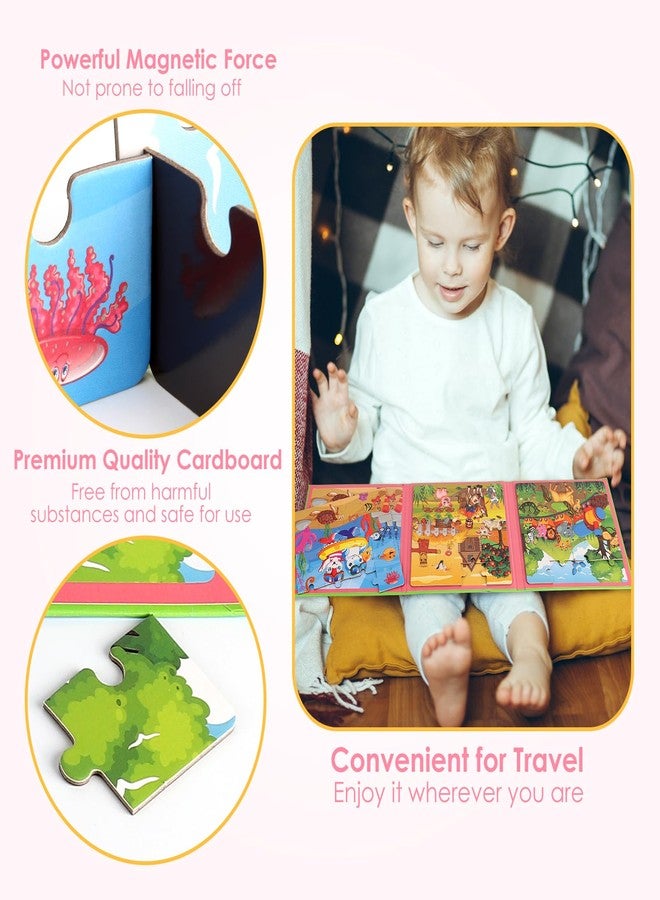 NASHRIO Magnetic Puzzles for Kids Ages 4-6, 20-Piece Travel Toys Animal Toddler Puzzles Ages 2-4, Educational Learning Magnets, Ideal Road Trip Activities Toys for 2 3 4 5 6 Boys and Girls - Image 4