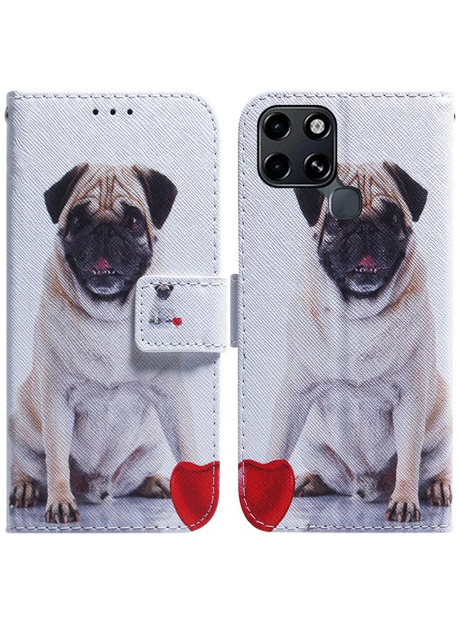 Zaboon Case For Infinix Smart 6 Coloured Drawing Leather Phone Case - Image 1