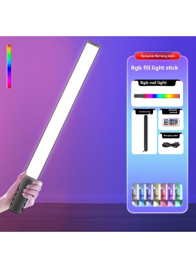 Generic Rgb Photography Fill Light Handheld Led Fill Light Rod Outside Shot Light Indoor And Outdoor Night Scene Color Video Portable-Specifications:[exclusive⭐16500lm] Rgb Fill Light Stick + Remote Control + Free Carrying Bag  - Image 1