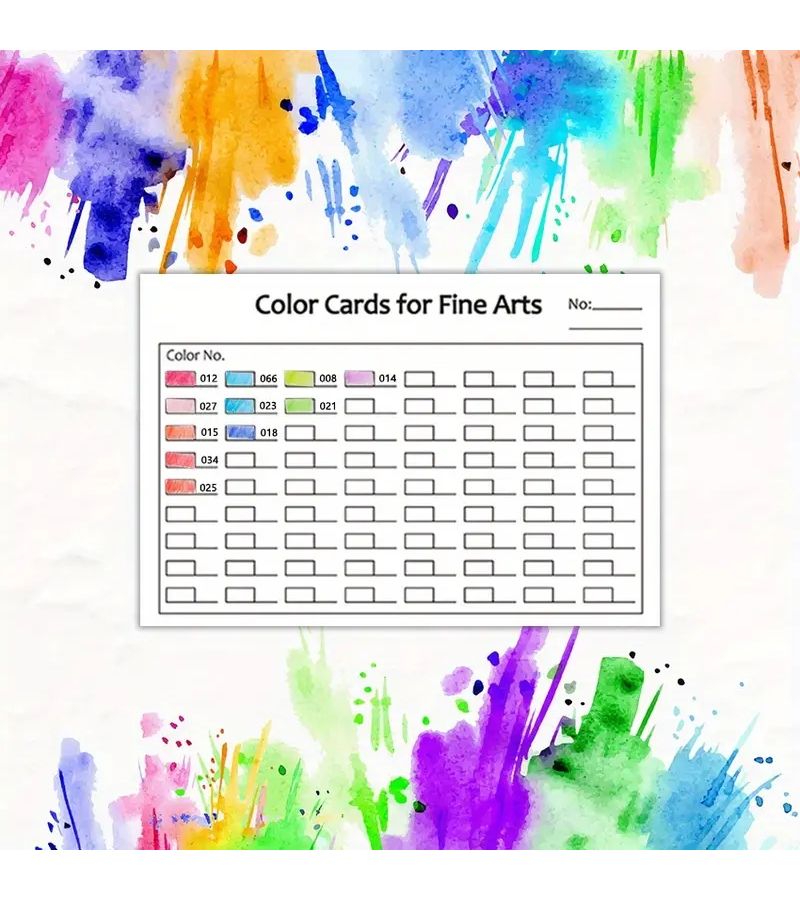 10pcs Color Filling Card Double Sided Matte Surface Art Recording Supplies For Colored Pencils Watercolor Pen Marker Pen Projects - Image 5