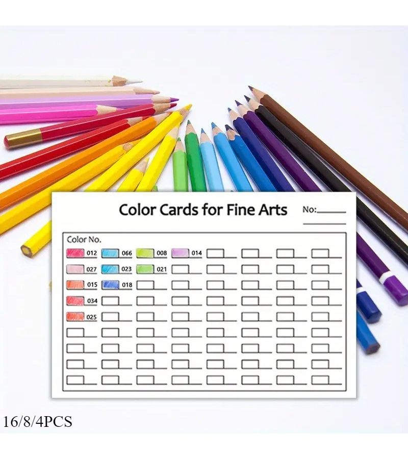 10pcs Color Filling Card Double Sided Matte Surface Art Recording Supplies For Colored Pencils Watercolor Pen Marker Pen Projects - Image 2