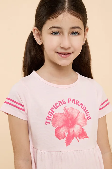 R&B Hello Kitty Polo Dress with Short Sleeves