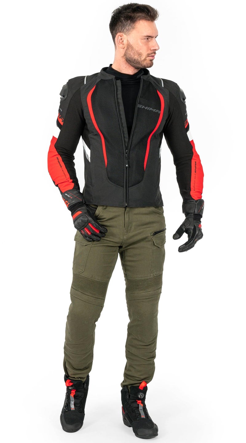 SHIMA MeshPro 2.0 Motorcycle Jacket for Men AirForce Back Protector Armour Riding Motorbike Jackets Summer Mesh Bikers Ventilated Lightweight Armoured Bike Textile Motorcycles (Mens, Black, XL) - Image 5