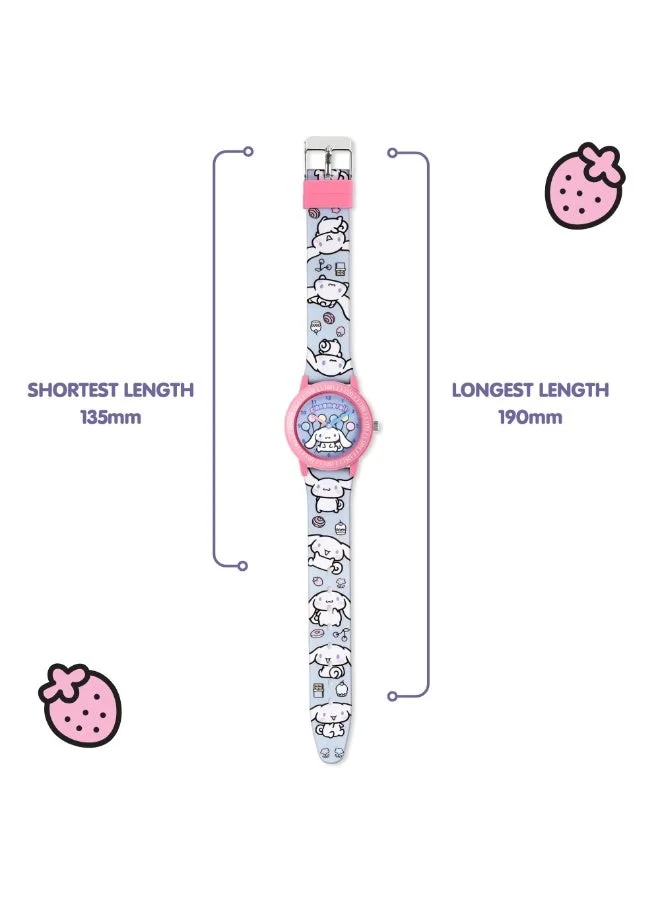 Hello Kitty  Cinnamonroll Time Teacher Dial Quartz Watch with Silicone Character Strap for Kids  | Best Price UAE