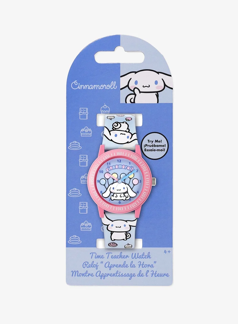 Hello Kitty  Cinnamonroll Time Teacher Dial Quartz Watch with Silicone Character Strap for Kids  | Best Price UAE
