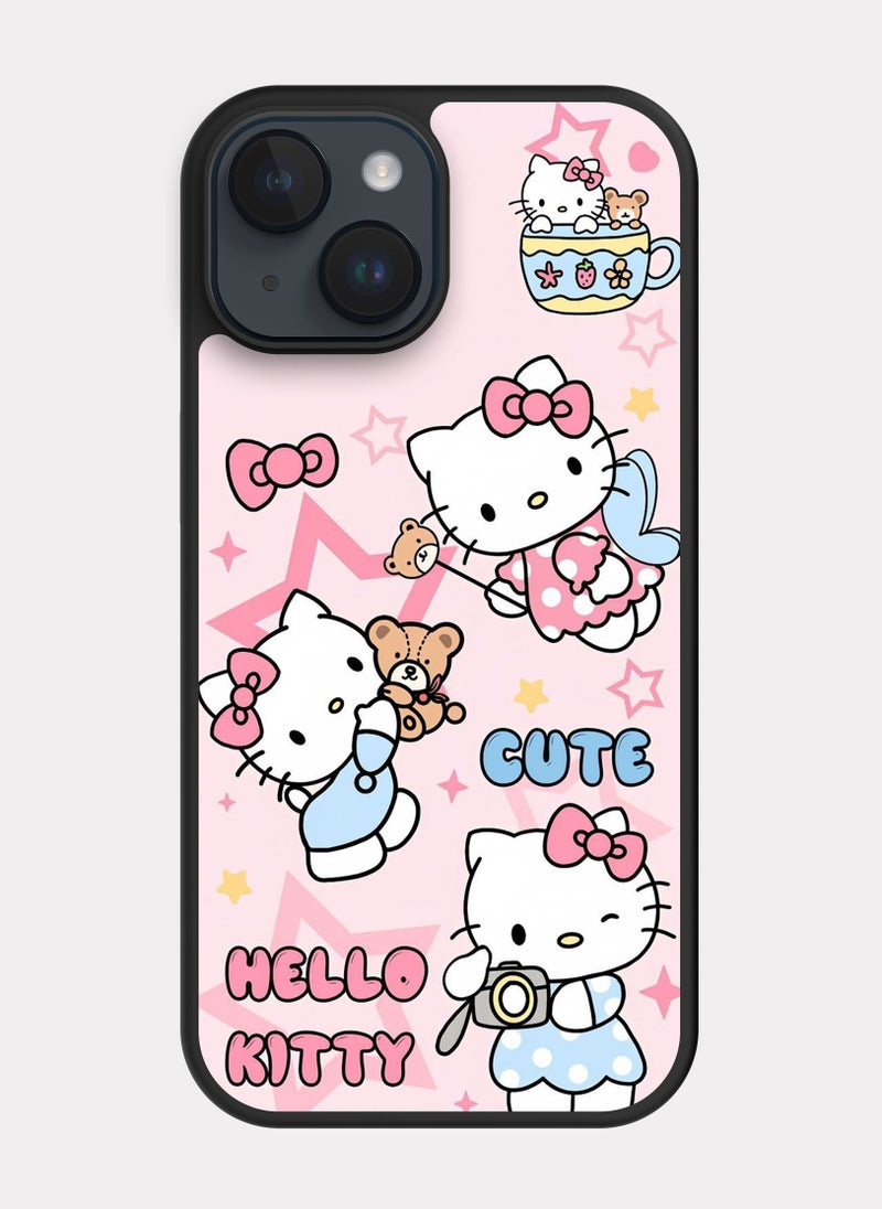 بكسلات كفر ايفون 14 هلو كيتي وردي - Image 1