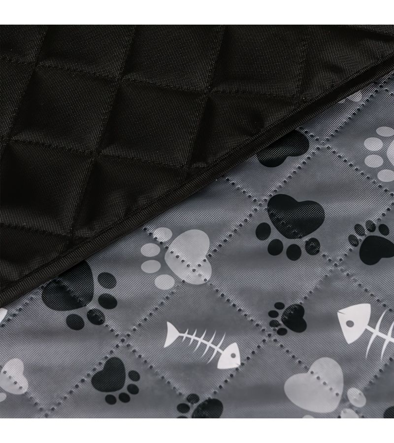Gray Fishbone Headrest Pet Cooling Mat Size M 23 62 17 72 Inch Washable Comfortable Wear Resistant Non Shedding Summer Pet Bed For Small Large Cats Dogs Indoor Use - Image 3