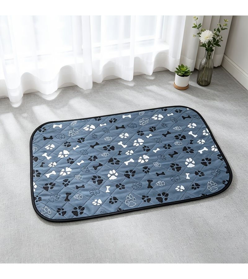 Gray Fishbone Headrest Pet Cooling Mat Size M 23 62 17 72 Inch Washable Comfortable Wear Resistant Non Shedding Summer Pet Bed For Small Large Cats Dogs Indoor Use - Image 2