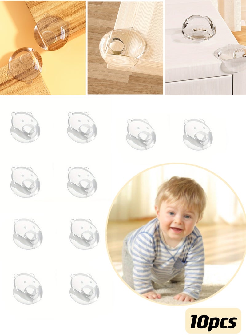 10 عبوات من واقيات زوايا الأطفال، زوايا الطاولة، واقيات طاولة شفافة للأثاث، واقيات الزوايا المستديرة، واقيات زوايا السلامة، زوايا الأثاث ومصدات الأمان للحواف، حماية للأطفال - Image 1