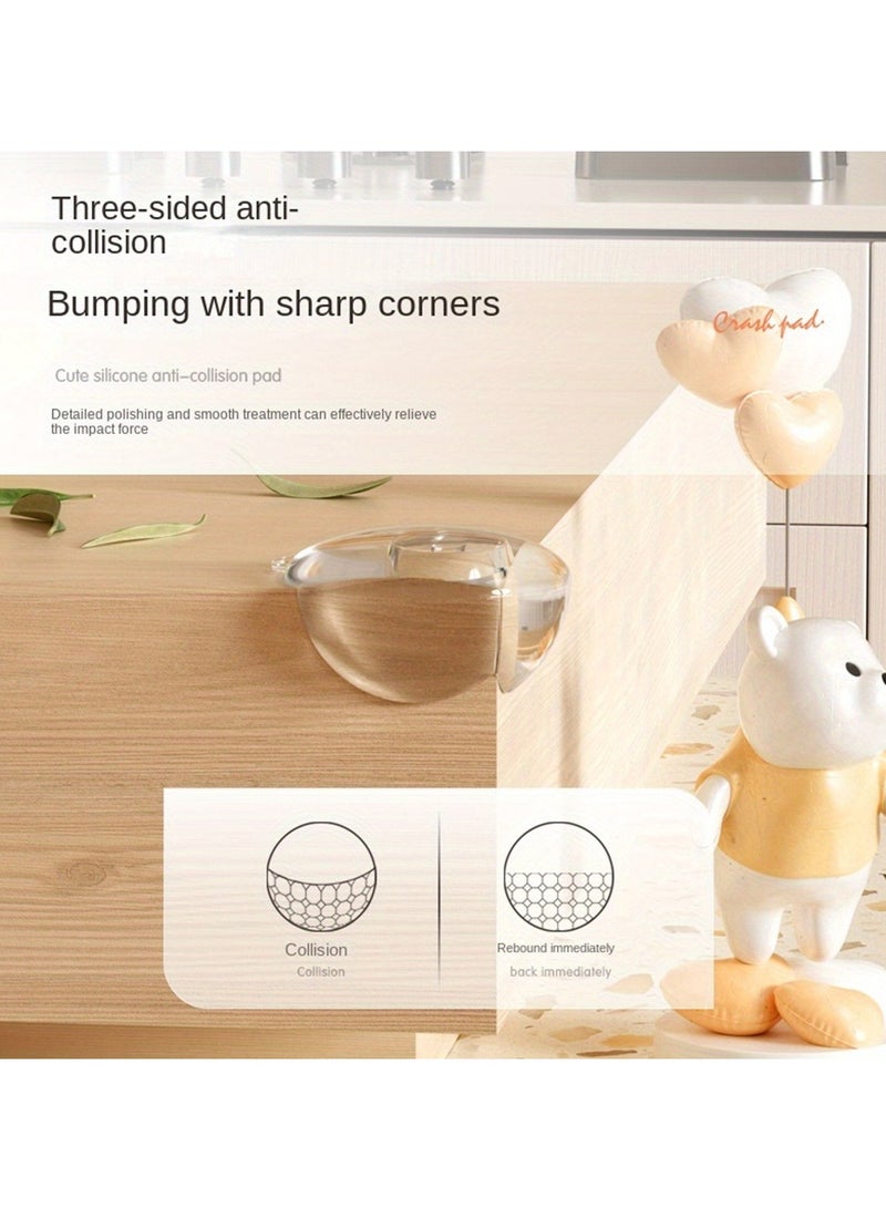 10 عبوات من واقيات زوايا الأطفال، زوايا الطاولة، واقيات طاولة شفافة للأثاث، واقيات الزوايا المستديرة، واقيات زوايا السلامة، زوايا الأثاث ومصدات الأمان للحواف، حماية للأطفال - Image 2