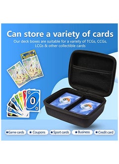 Filly Pokemon Card Case Holder for PM TCG Cards Organizer Case Fits Up to 400 Game Cards Pokemon card box Cards Storage Box with Removable Divider and Hand Strap  - Image 4