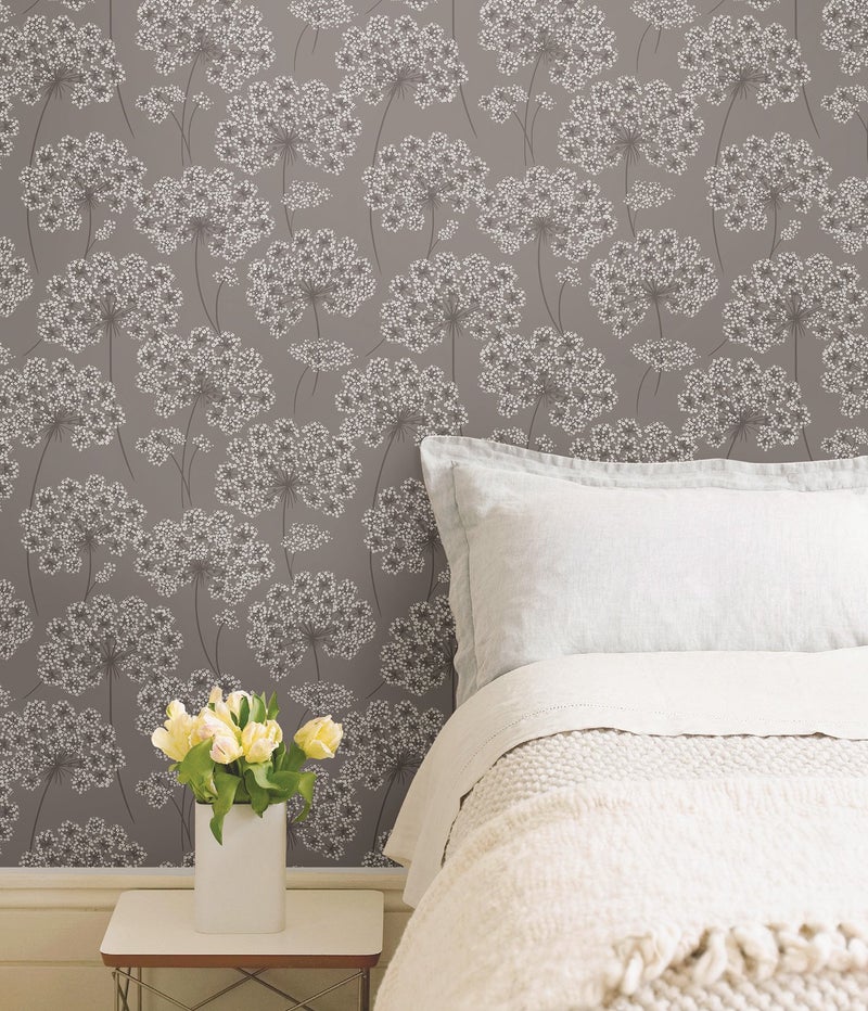 NuWallpaper NU1693 Angelica Peel & Stick Wallpaper, Grey - Image 2