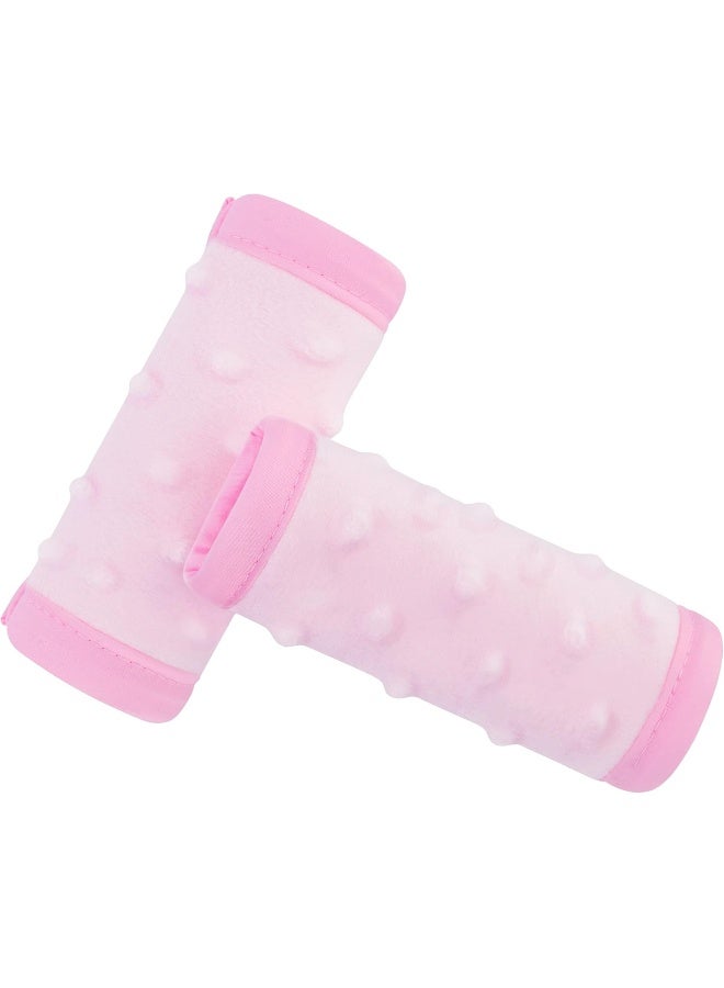 Pro Goleem Pro Goleem Car Seat Strap Covers for Babies Girl Soft Car Seat Strap Shoulder Pads for All Car Seats, Stroller, Pushcar, Small Size Designed for Newborn, Pink - Image 1