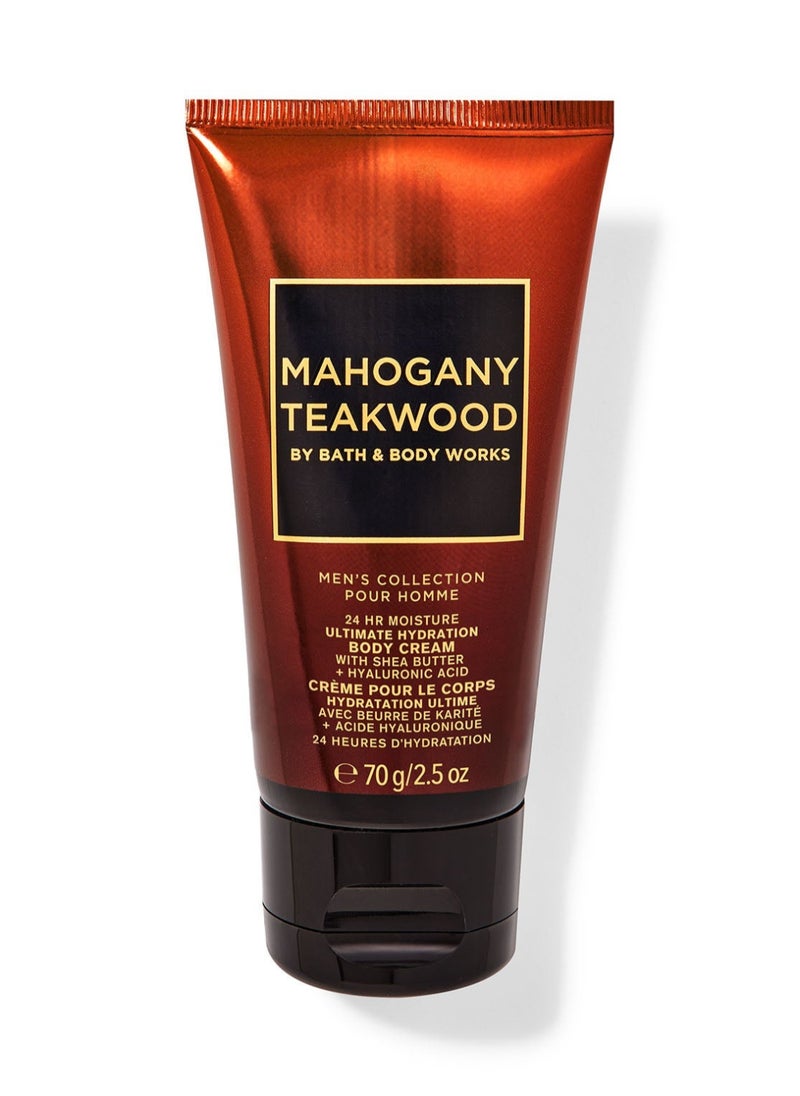 Bath & Body Works Mahogany Teakwood Travel Size Ultimate Hydration Body Cream 