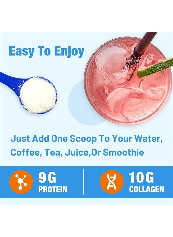Zammex - Marine Collagen Peptides Powder Unflavored, Non-GMO Wild Caught Fish, Hydrolyzed Collagen Peptides (Type 1 & 3), Collagen Supplement for Healthy Skin, Hair, Joints & Bones, Easy to Mix, 32 Servings - Image 1