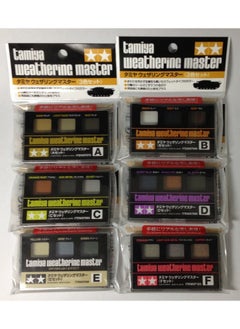 Tamiya TAMIYA Weathering Master 6-Sets(A,B,C,D,E,F) [Japan Import] Model:  - Image 1
