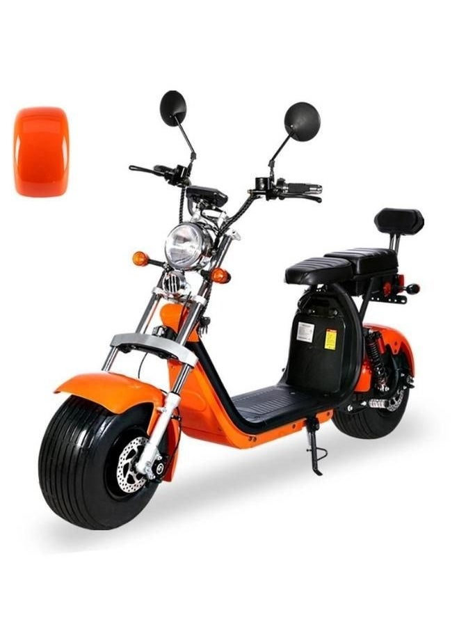 Crony G-029 Electric Motorcycle e Motorbike High Speed Harley tire Double Seat with Double Battery | Orange  - Image 1