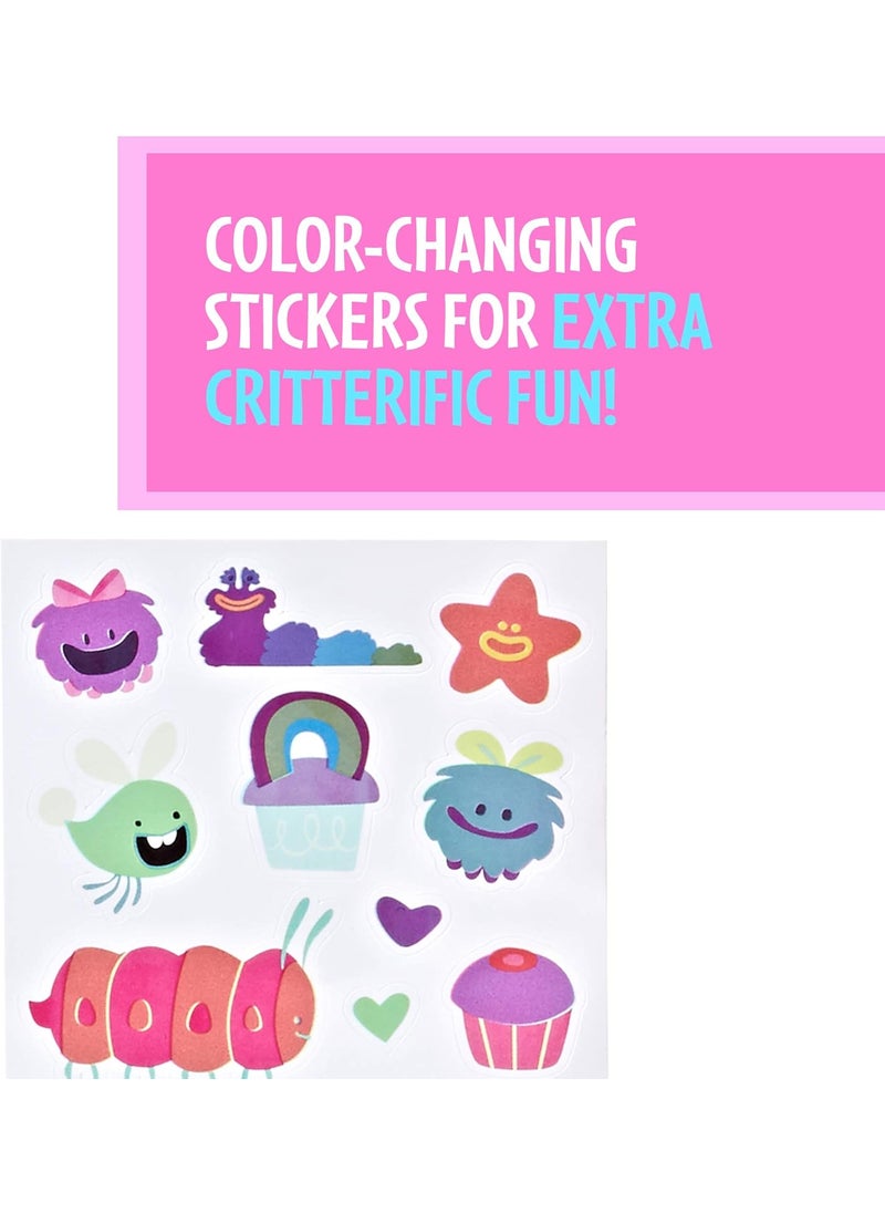 DreamWorks Trolls Sparkle Surprise Party Pod Playset with ColorChanging Poppy Figure 9 Critters 8 Accessories and ColorChanging Sticker Sheet