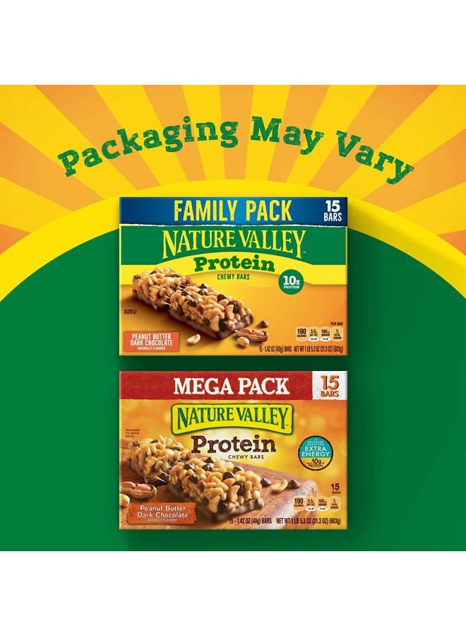 Nature Valley Protein Granola Bars, Peanut Butter Dark Chocolate, 15 Count (Pack of 1) - Image 2
