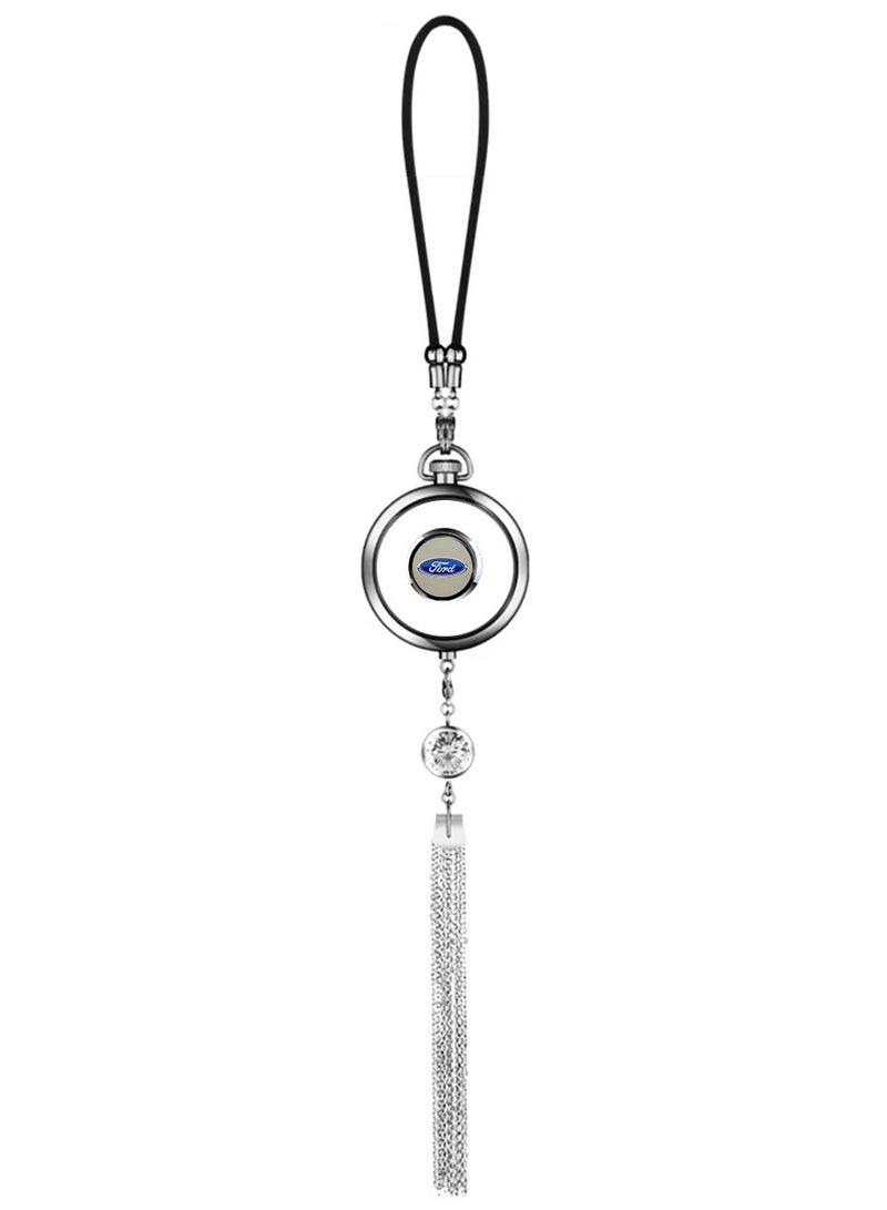 Ford Car Logo Mirror Hanging Pendant High Quality Alloy Glass Mirror Desgin Pendant - Image 1