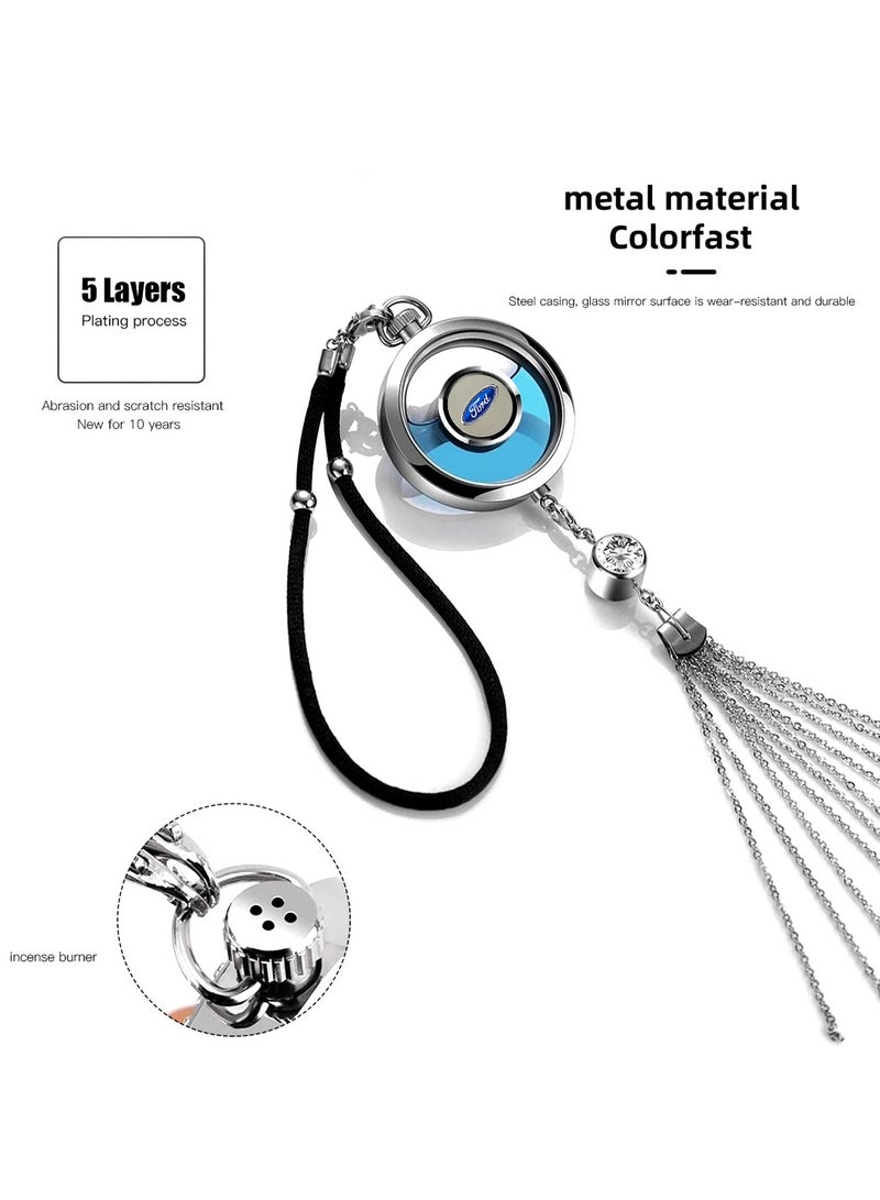 Ford Car Logo Mirror Hanging Pendant High Quality Alloy Glass Mirror Desgin Pendant - Image 5
