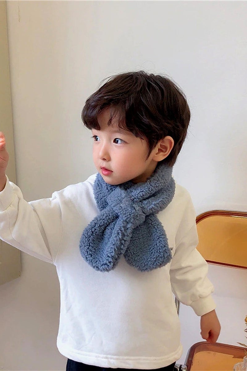 Bundera Woof Children's Scarf Plush Scarf Windproof Fleece Neck Collar Shawl  - Image 1