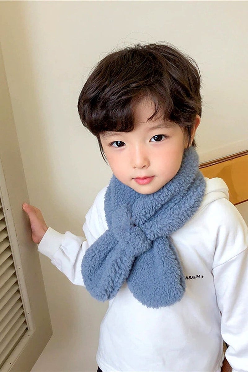 Bundera Woof Children's Scarf Plush Scarf Windproof Fleece Neck Collar Shawl  - Image 2