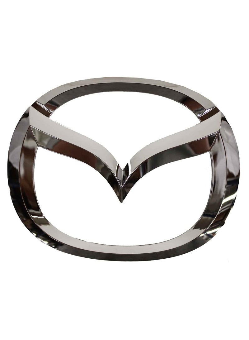 Mazda Genuine Parts C2Y1-51-731 OEM Part Front Grill Logo Emblem (MASCOT, FRONT) - Silver color - Image 1