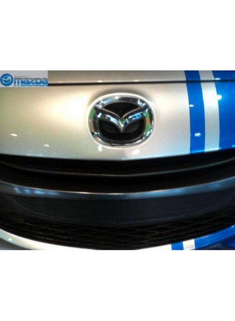 Mazda Genuine Parts C2Y1-51-731 OEM Part Front Grill Logo Emblem (MASCOT, FRONT) - Silver color - Image 3