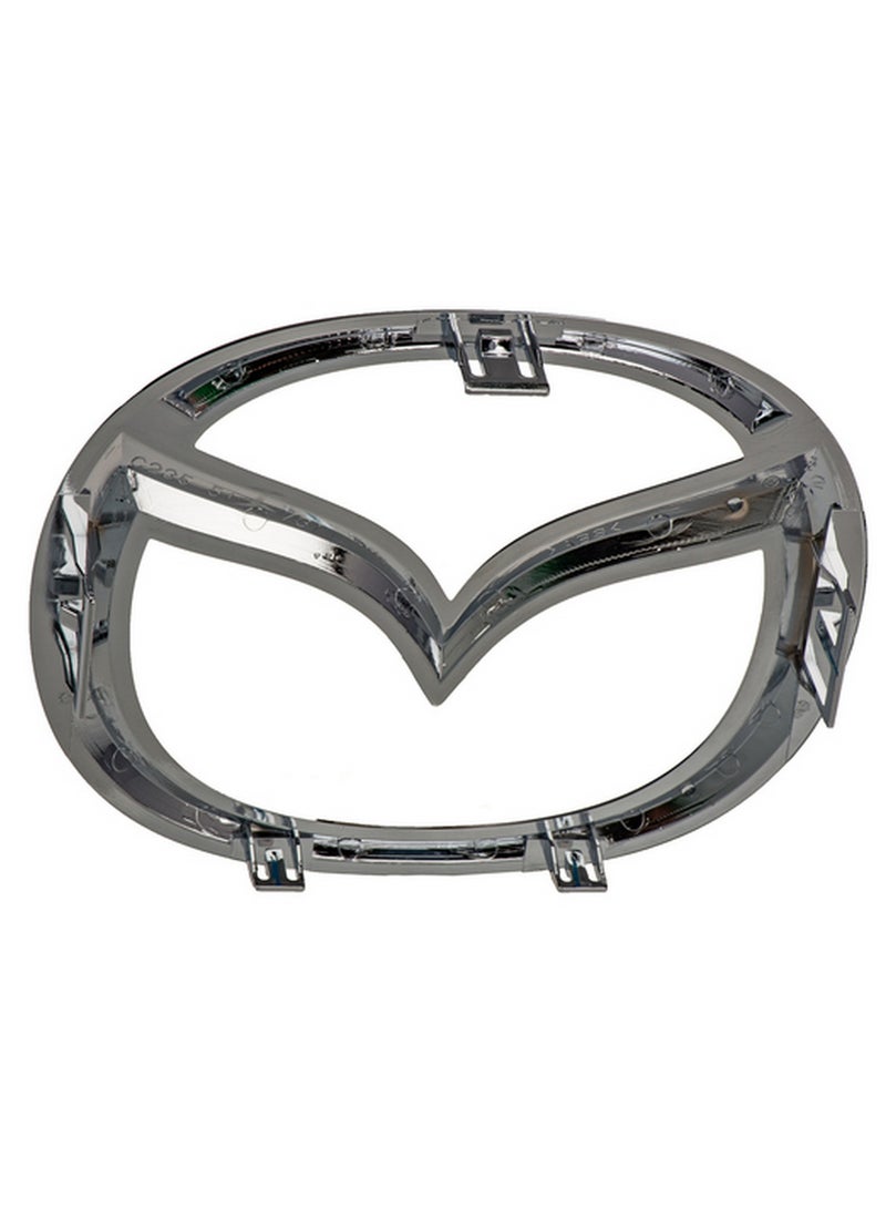 Mazda Genuine Parts C2Y1-51-731 OEM Part Front Grill Logo Emblem (MASCOT, FRONT) - Silver color - Image 4