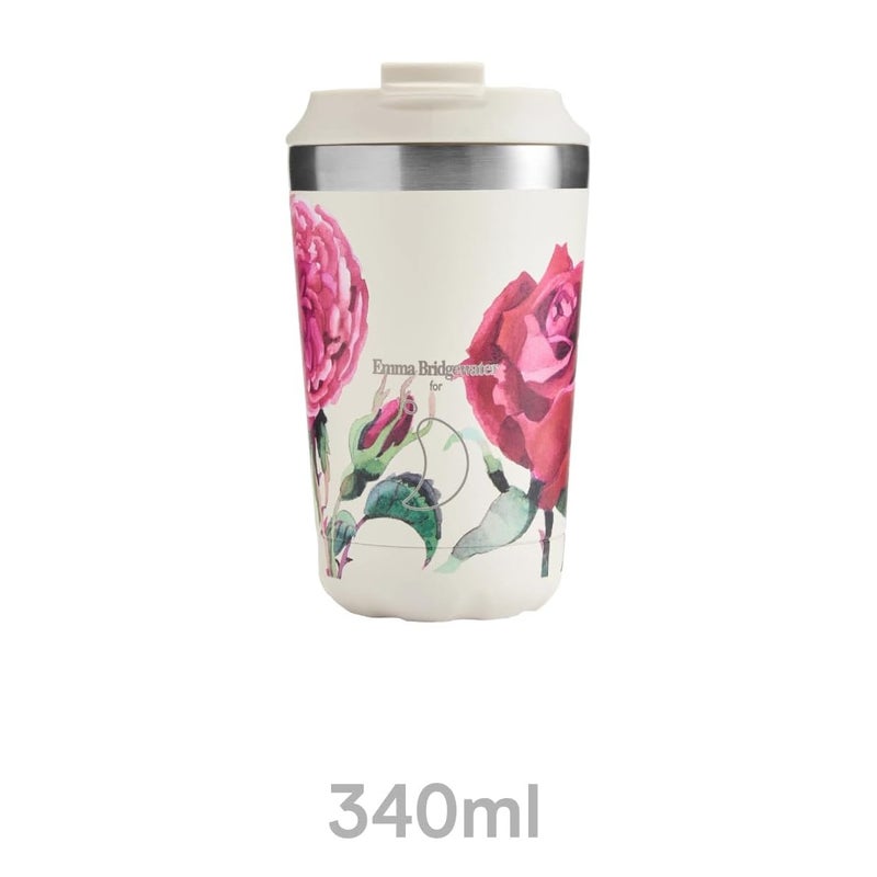 Chilly's | Coffee Cup | Emma Bridgewater | 340ml | Roses - Image 1