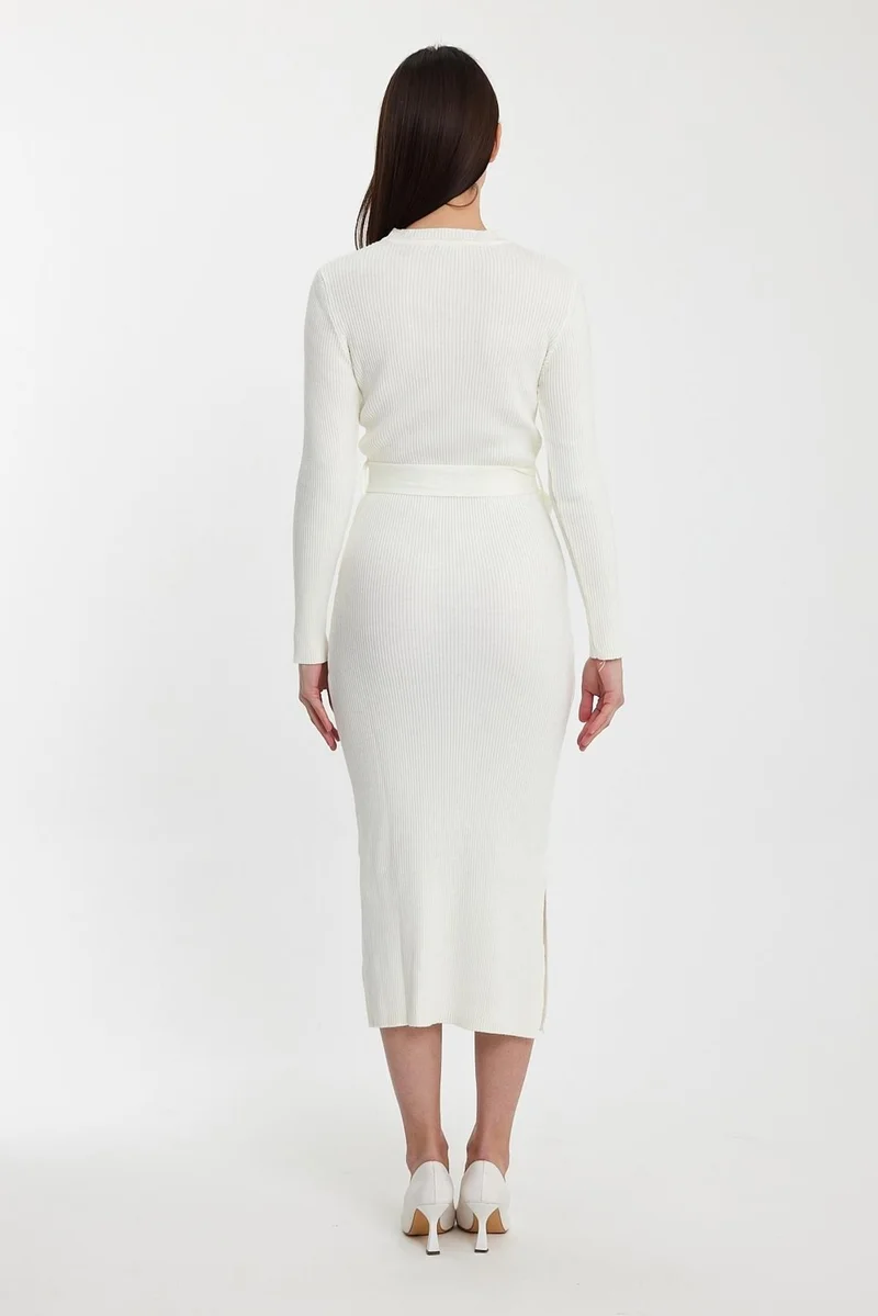 Alexander Gardi Ribbed Midi Dress