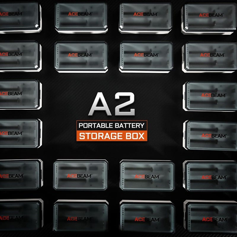 ACEBEAM A2 Portable Battery Storage Box, Battery Charger, Battery Storage Organizer, Battery Box, Battery Storage Case - Image 2