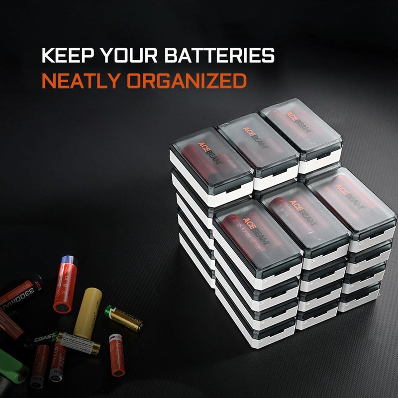 ACEBEAM A2 Portable Battery Storage Box, Battery Charger, Battery Storage Organizer, Battery Box, Battery Storage Case - Image 3