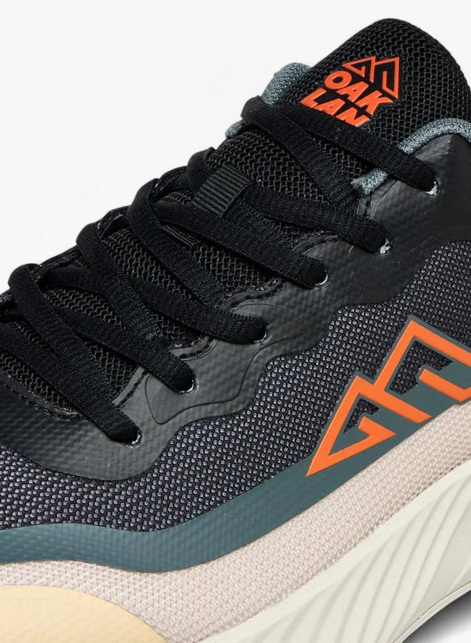 Oaklan by Shoexpress BEIGE Panelled Lace-Up Sports Shoes With Pull Tab for Men | Best Price UAE