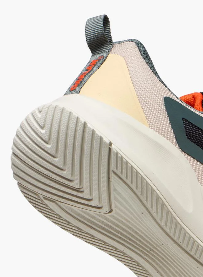 Oaklan by Shoexpress BEIGE Panelled Lace-Up Sports Shoes With Pull Tab for Men | Best Price UAE