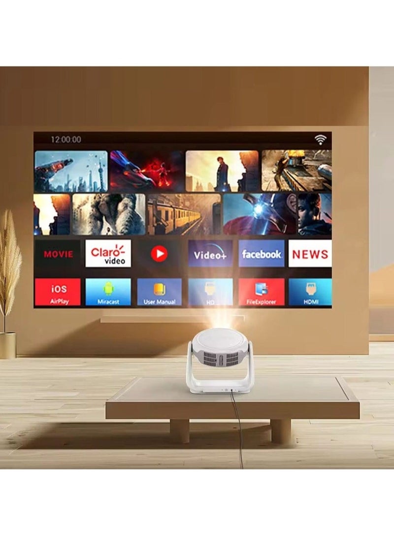 سمارت باري جهاز عرض LCD خارجي Smartbarry HT9 بدقة 4K: نظام مسرح منزلي محمول يعمل بنظام Android 11 مع شبكة WiFi 5G ومكبر صوت Bluetooth وبطارية 9750 مللي أمبير في الساعة وشاشة 150 بوصة بدقة 1080 بكسل للأفلام والعروض التقديمية والألعاب - Image 3