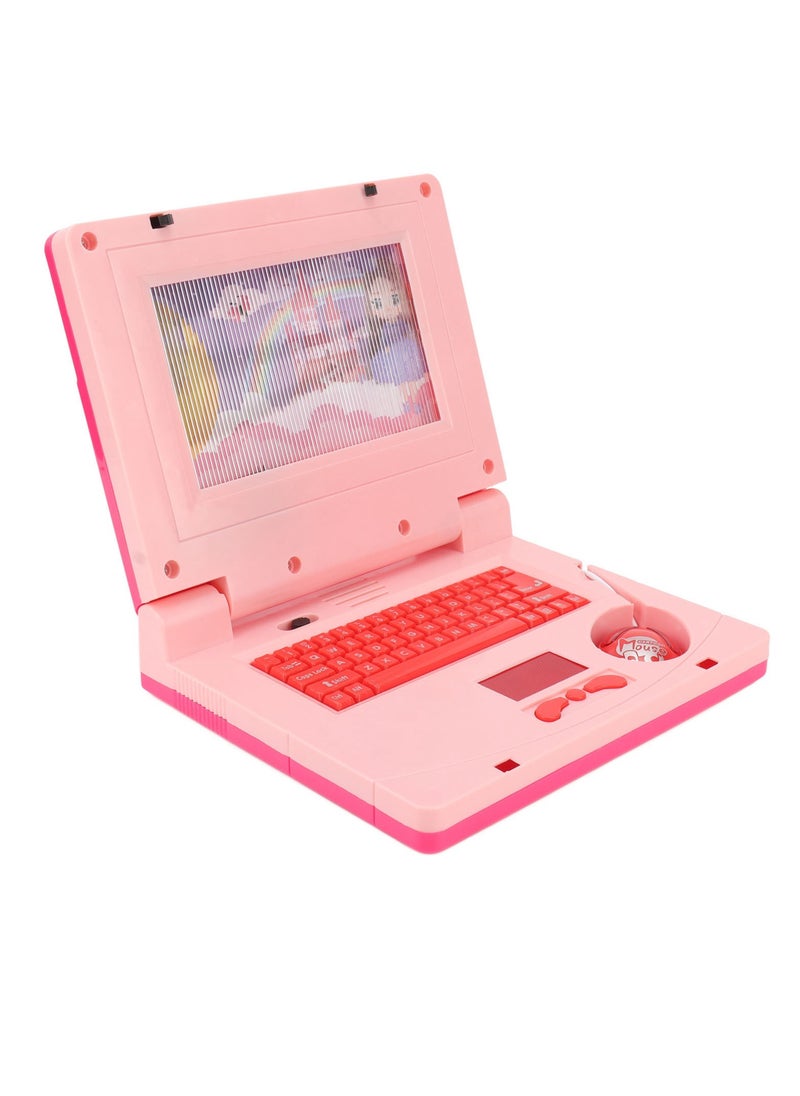 Velaurs - Simulation Notebook Light Music Cartoon Computer Children's Enlightenment Early Education Toys Mouse Style Random - Image 1